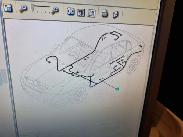 Opel Vectra C kombi karosszéria fő kábelköteg