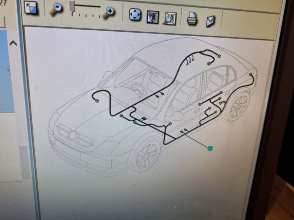 Opel Vectra C karosszéria fő kábelköteg