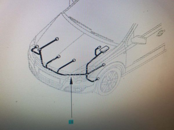 Opel Astra H fényszóró kábelköteg