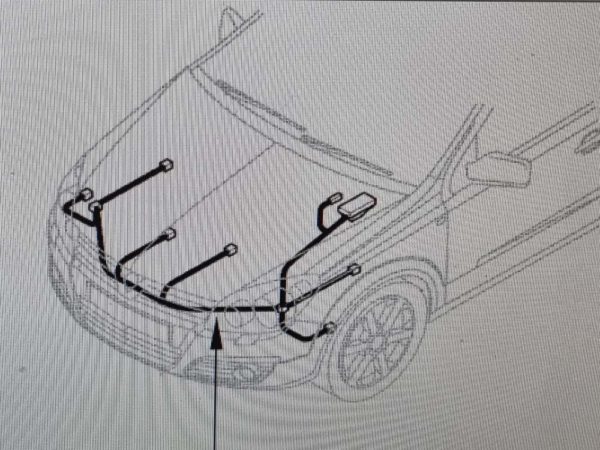 Opel Astra H fényszóró kábelköteg