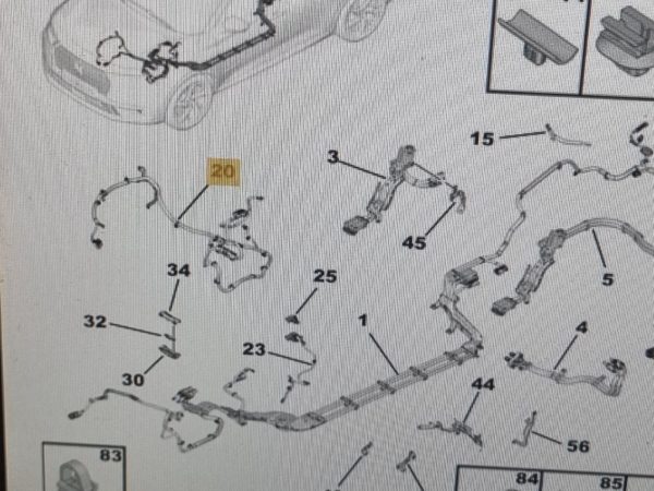 DS DS 7, OPEL GRANDLAND X, OPEL ASTRA L, PEUGEOT 308 II, PEUGEOT 508 II, PEUGEOT 3008 II Akkumulátor Kábelköteg