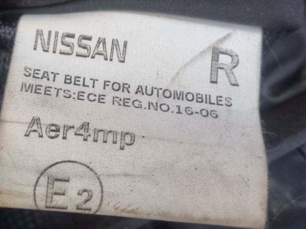 NISSAN PULSAR Jobb Övfeszítő Biztonsági Öv