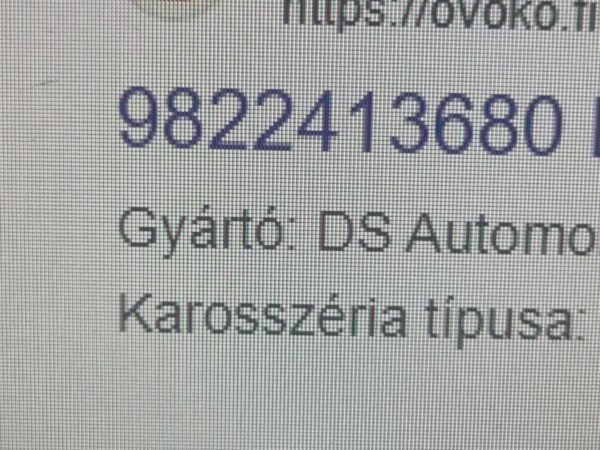 DS DS 7 Akkumulátor Hűtő Cső