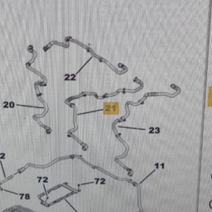 DS DS 7, PEUGEOT 308 II, PEUGEOT 508 II, PEUGEOT 3008 II, CITROEN C5 AIRCROSS Vízcső