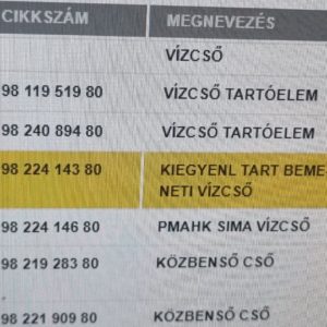 DS DS 7 Hátsó Kiegyenlítő Tartály Vízcső