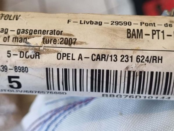 Opel Astra H jobb függönylégzsák