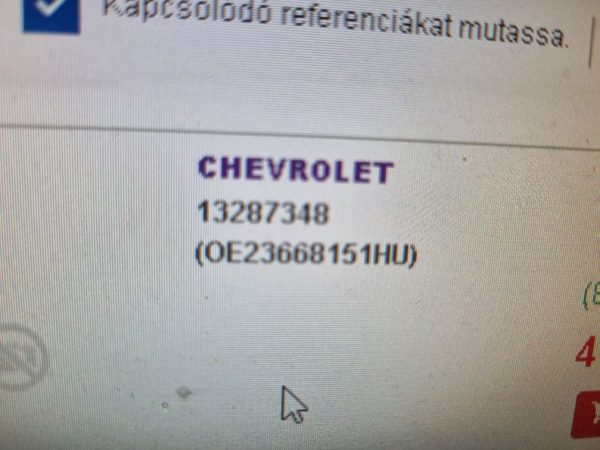 CHEVROLET CRUZE Első Bölcső