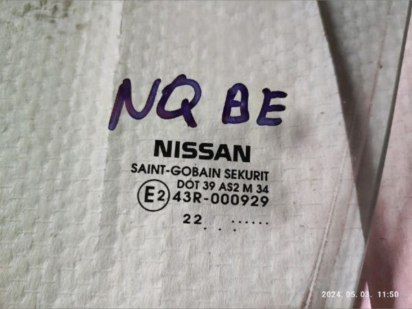 NISSAN QASHQAI III (J12) Bal első Ablak